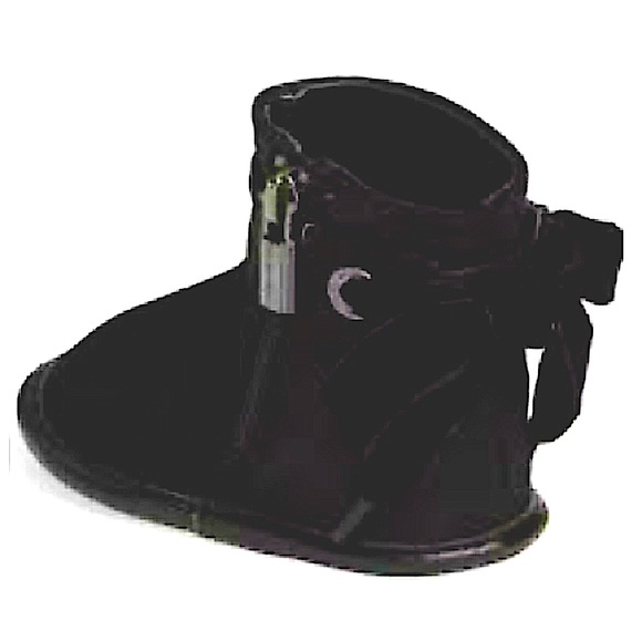 Michael Kors Other - Michael Kors Black Baby Bootie Boots Velvet Ribbon Tie On Back Size 1 NEW Unisex